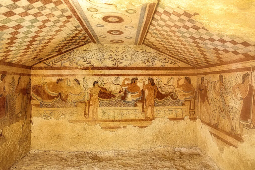 Etruscan Tomb of the Leopards, Etruria - Tarquinia