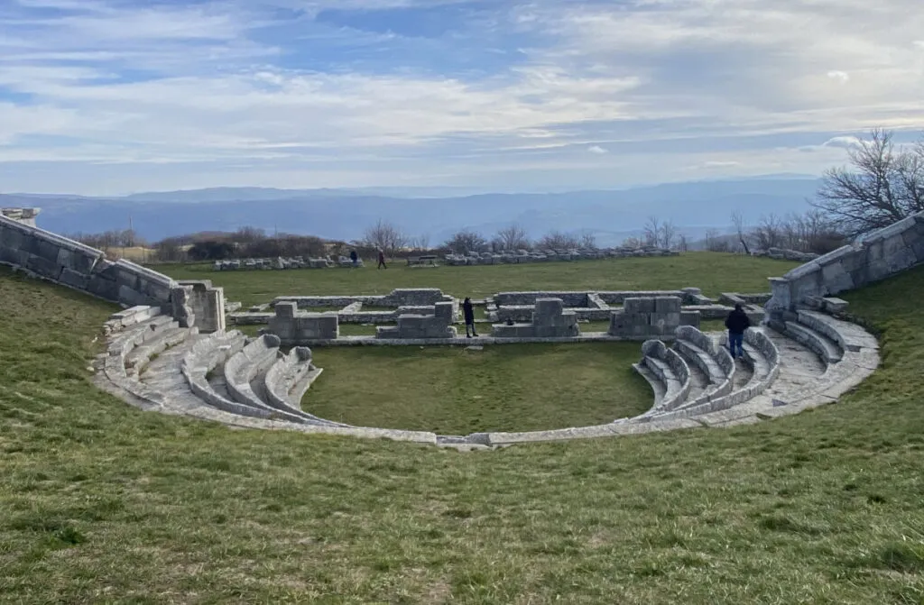 Italic sanctuary of Pietrabbondante – view of the amphitheatre